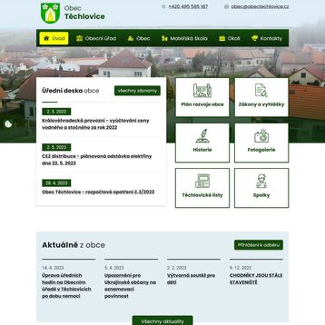 Obecní web - Obec Těchlovice